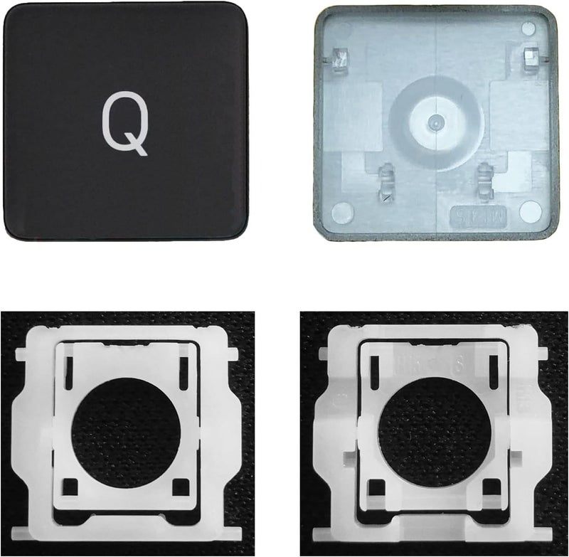 GRMTRV Replacement Individual Key Cap Hinge for MacBook Air 13'' 15'' M3 M4 A3113 A3114 A3240 A3241, 14'' 16'' Pro/Max M4 A3185 A3186 A3401 A3112 A3403 2024-2025 (Q) - Image 1